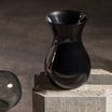 Wazon szklany czarny ASTA 18 cm - 2