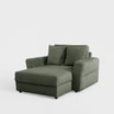 Fotel loveseat zielony NOEMI - 1