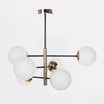 Lampa wisząca kule czarno-złota AURORA - 1