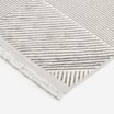 Dywanik ze wzorem geometrycznym CAPRI, srebrny, 60x120 cm - 3