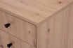 Komoda TEMPRA 2 niska 2D2S, dąb artisan - 6