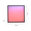 Plafon LED RGB czarny MARIO z pilotem 46,5x46,5 cm - 6