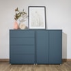 Obraz w czarnej ramie twarz GREY LINEAR 50x70 cm - 3