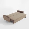 Sofa welurowa beżowa ROMA - 5