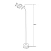 Lampa podłogowa LED minimalistyczna czarna - 2