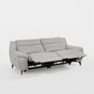 Sofa z funkcją relaks skórzana PERLE - 5
