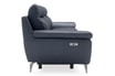 Sofa skórzana z funkcją relaks granatowa PERLE - 5
