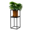 Kwietnik metalowy loftowy czarny LILLIE 47 cm - 3