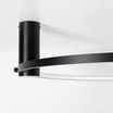 Lampa sufitowa LED pierścieniowa czarna HORIK 60 cm - 3