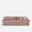 Sofa rozkładana 4-osobowa NOEMI pudrowy róż - 1