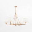 Lampa wisząca biało-złota ATRANI - 3