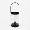 Lampa dekoracyjna z uchwytem LED czarna 10,5x15,8 cm - 1