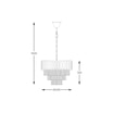 Lampa wisząca glamour złota PRIMA - 4