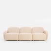 Sofa 3-osobowa VIWARA beżowa - 1