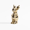 Figurka dekoracyjna złota jelonek stojący 17 cm - 2