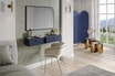 Lustro do salonu granatowe LIV 92x65 cm - 2
