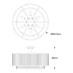 Lampa sufitowa czarna SERGIO 50 cm - 2