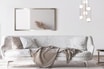 Lustro 60x120 cm w srebrnej ramie SLIM - 2