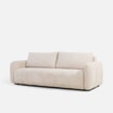 Sofa 3-osobowa rozkładana beżowa BESALU - 5
