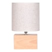 Lampa stołowa bambusowa abażur brązowy 29 cm - 1