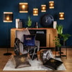 Lampa wisząca rattanowa czarna BOHO 20 cm - 2