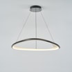 Lampa wisząca LED chromowana czarna GETAFE 85 cm - 3