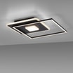 Lampa sufitowa LED z ramką kwadratowa czarna DOMINO - 2