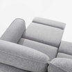Sofa 3-osobowa z funkcją relaks ZIRDELLO szara - 4