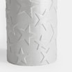 Świeca srebrna GWIAZDA 6,5x14 cm - 2