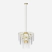 Lampa wisząca transparentne szkło złota NIRA 56 cm - 1