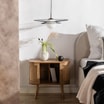 Lampa wisząca kula czarna ALISON - 2