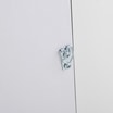 Lustro wiszące 30x120 cm srebrne - 3
