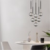 Lampa wisząca kule czarno-złota ARCTURUS 7 - 2