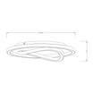 Plafon LED okrągły czarno-złoty LENS 50 cm - 6