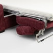 Sofa 3-osobowa rozkładana bordowa OMBRE - 5