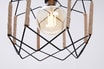 Lampa wisząca geometryczna czarna EBON - 4