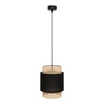 Lampa wisząca rattanowa czarna BOHO 20 cm - 1