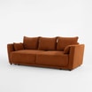 Sofa 3-osobowa pomarańczowa ANDORA - 2