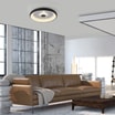 Plafon LED 37W czarny VERTIGO z pilotem fi 61,5 cm - 4