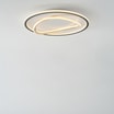 Plafon LED okrągły czarno-złoty LENS 50 cm - 4