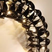 Dekoracja LED wianek, czarny, 30 cm - 4