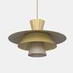 Lampa wisząca 3171 PLATO I żyrandol beż złoto mat - 4