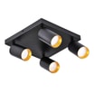 Lampa sufitowa 4-punktowa  czarno-złota MARIBEL IV - 3