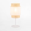 Lampka nocna rattanowa biała BOHO - 2