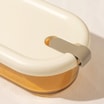 Pojemnik lunchbox, szklany, z przegródką, 700 ml - 6