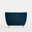 Sofa uszak 2-osobowa ciemnoniebieska KELSO - 6