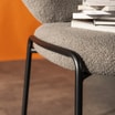 Krzesło boucle szare MALBA - 4