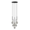Lampa wisząca kule czarno-złota ARCTURUS 7 - 1