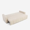 Sofa rozkładana z pikowaniem beżowa LILA - 6