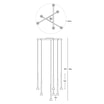 Lampa wisząca LED czarna BOSTON - 2